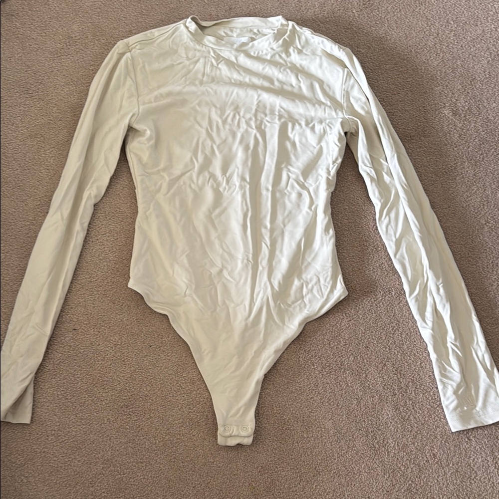 Meshki cream Long Sleeve bodysuit
